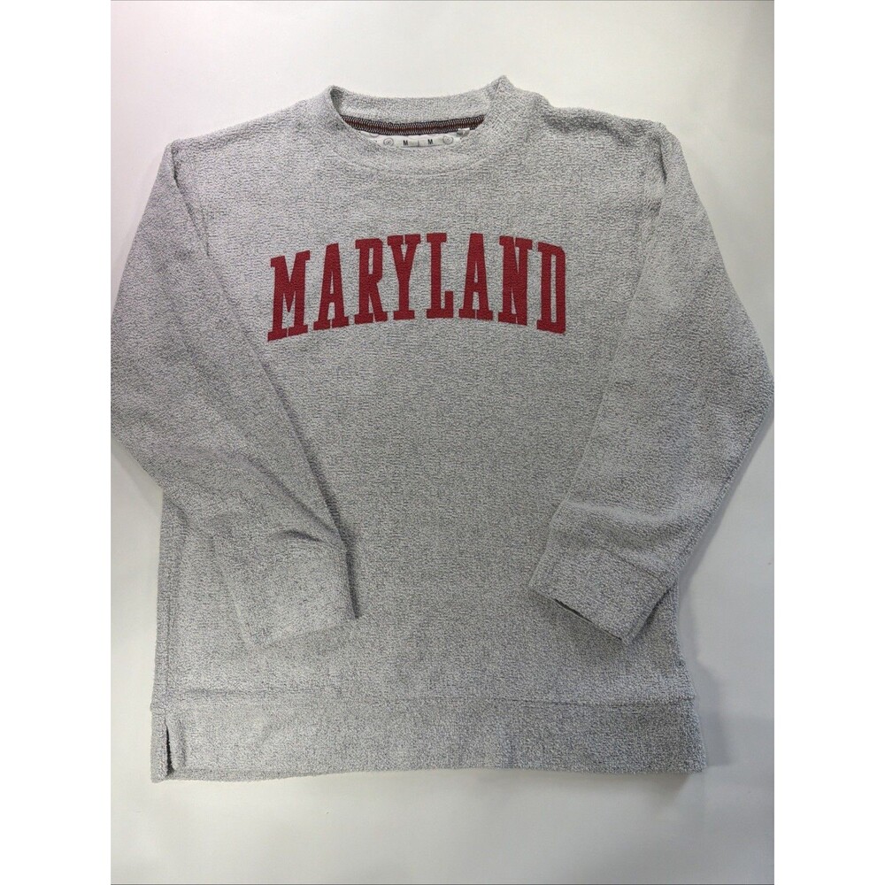 University Of Maryland Women’s Bouclé Crew Neck Sweatshirt Size Medium